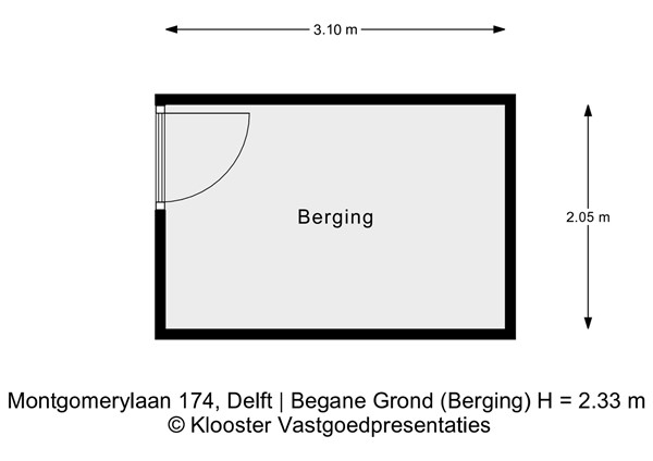 Plattegrond - Montgomerylaan 174, 2625 PT Delft - Begane grond (Berging).jpeg